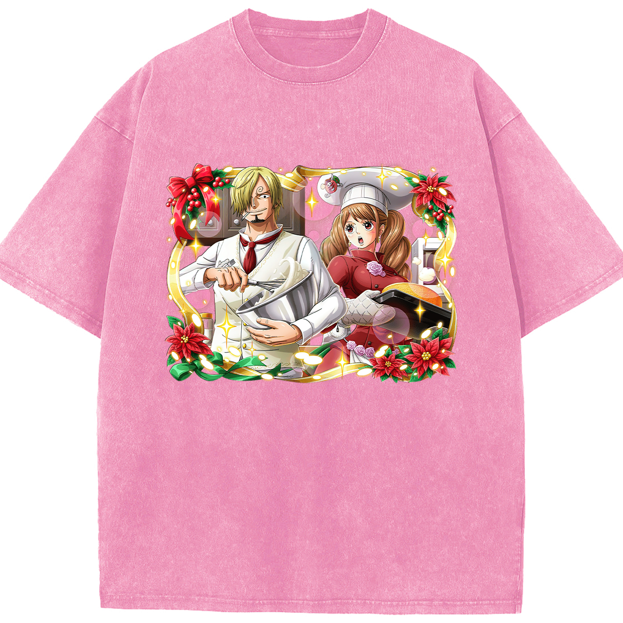 ワンピース サンジ ONE PIECE Sanji 綿100% ヴィンテージ風 半袖Tシャツ（フロントプリント）